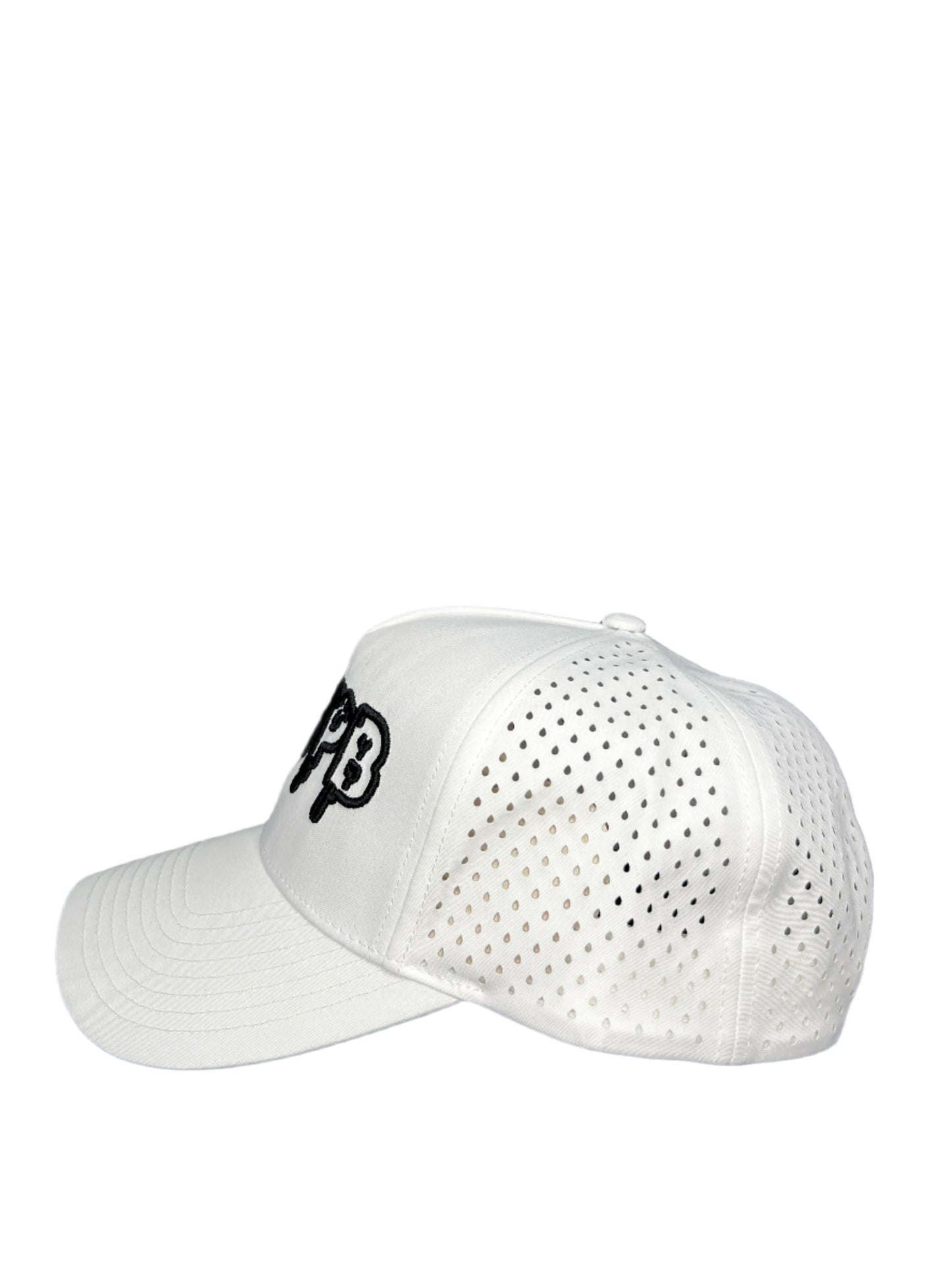 NMFPB White Performance Snapback Cap